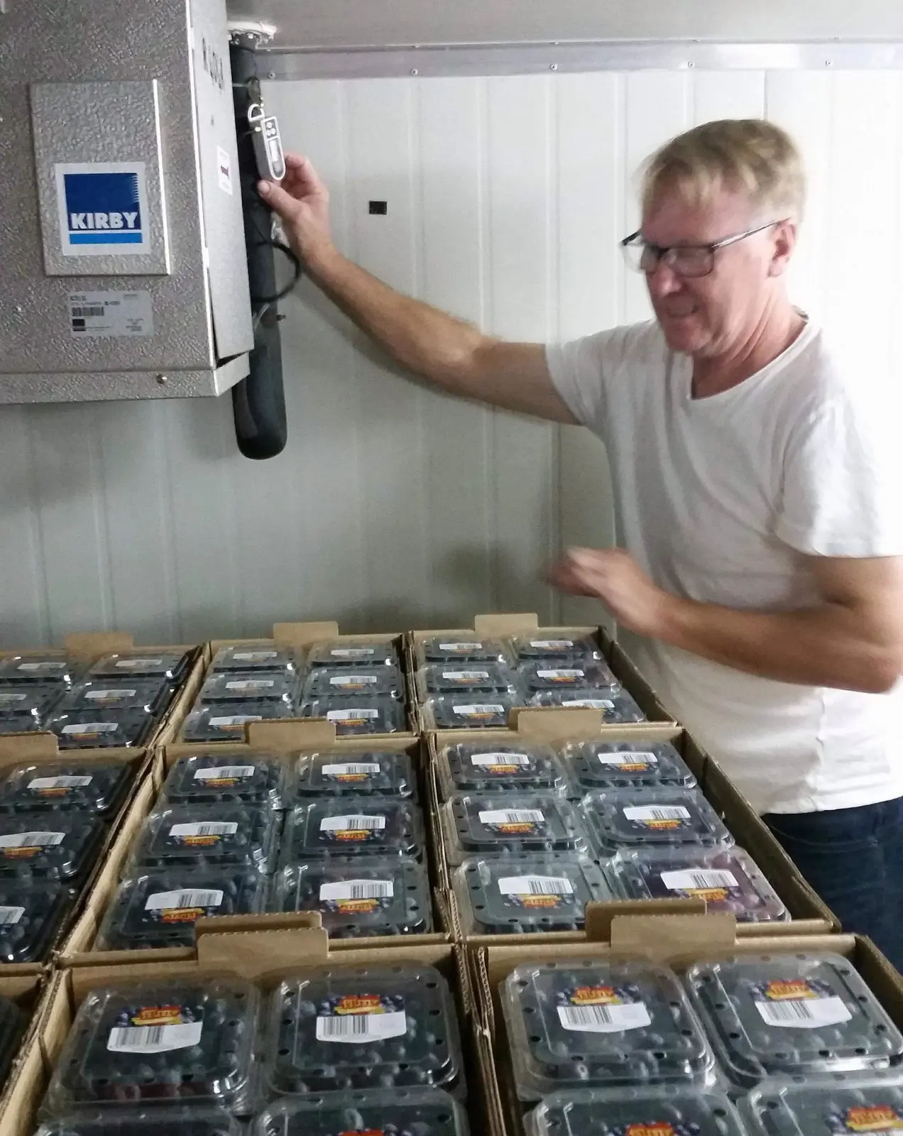 Fitting a probe in a refrigerated van