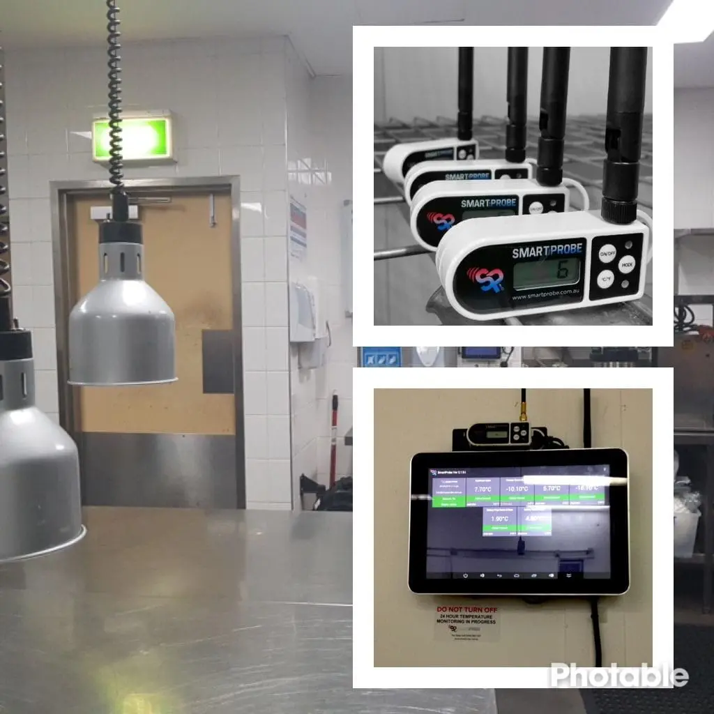 Probes and tablet installed together